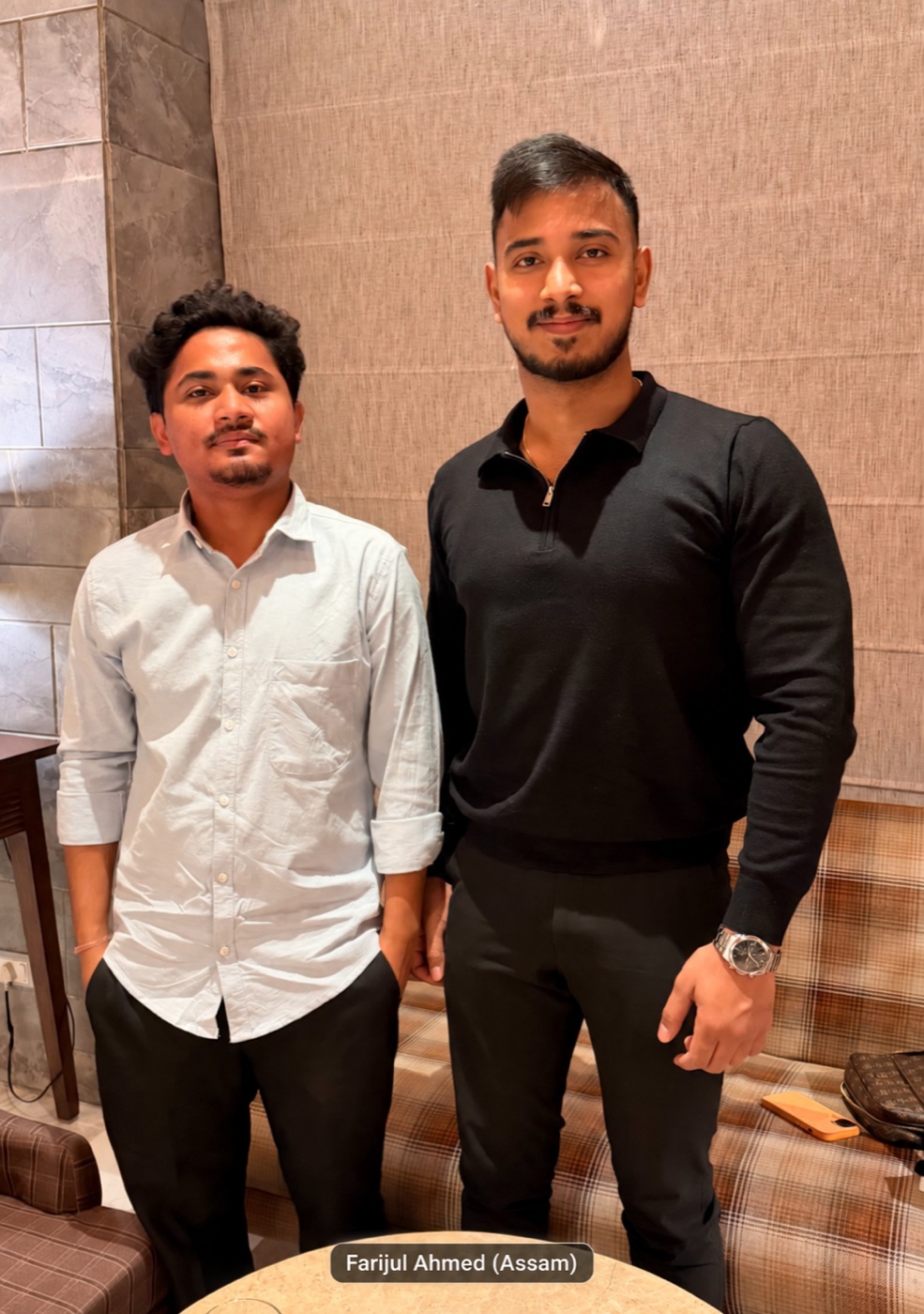 Farijul Ahmed with Dr. Akash Rao during his MBBS abroad journey.